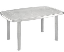Table en Pp Phare Blanc Ovale