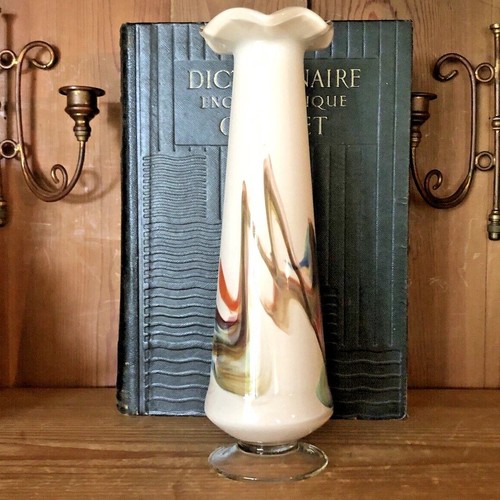 Vase vintage dalian glass - vase,