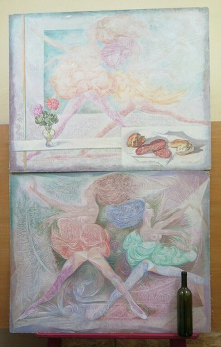 Deux grands tableaux vintage - deux,