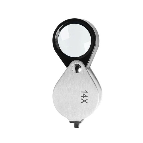 Loupe acier pliable 14x - acier,