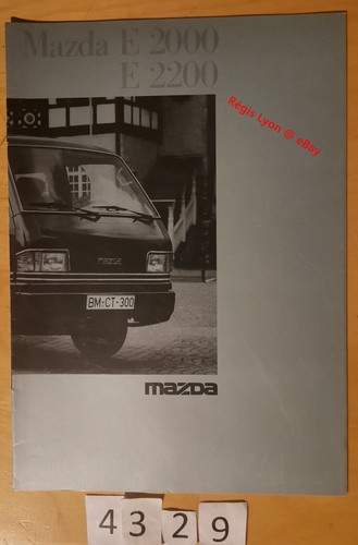 Mazda 2000 2200 brochure - e, e