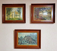 Lot De 3 Petits Tableaux de