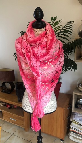 Châle fait main - au, crochet
