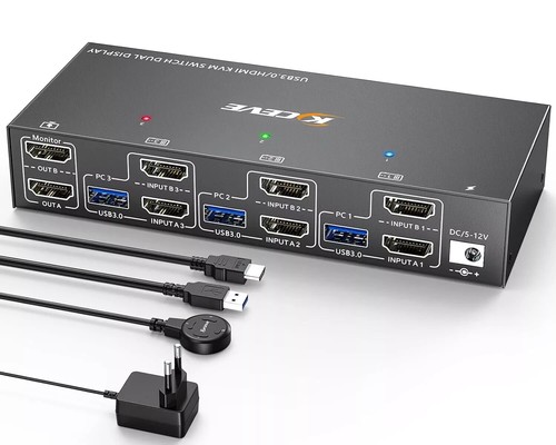 Commutateur kvm usb dp 2 - commutateur,