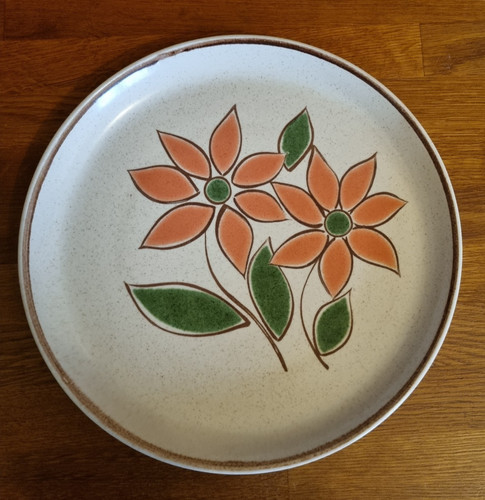 Plat service rond vintage - de,