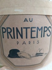 Dans sa boite d'origine Au Printemps (abîmée) Chapeau haut de forme TB état 