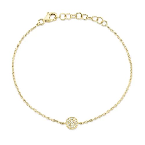 14k jaune diamant - or, cercle