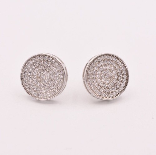 Homme round stud earrings - round,