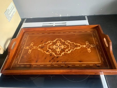 Plateau service marqueterie - de,