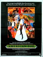 Jimi Hendrix Jim Morrison Janis Joplin AMERICAN POP Ralph Bakshi FRENCH POSTER