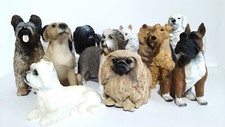 Lot 12 figurines chiens en résine collection le chien mon ami ATLAS