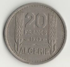 Algérie - 1949 - pièce 20 francs Turin Cupronickel - bonnet phrygien KM# 91