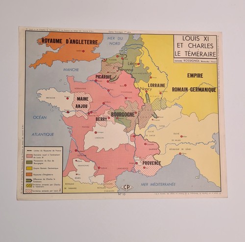 Carte scolaire rossignol rare