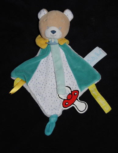 Doudou plat ours blanc - plat,