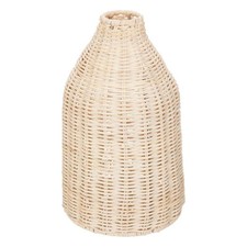 Vase Design en Rotin "Seav" 26cm Beige
