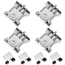 4 Pièces Roulette Porte Coulissante Placard Kit Porte Coulissante Pour Armoir...