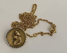 Pendentif ancien " Les Amoureux De Peynet " - plaqué or