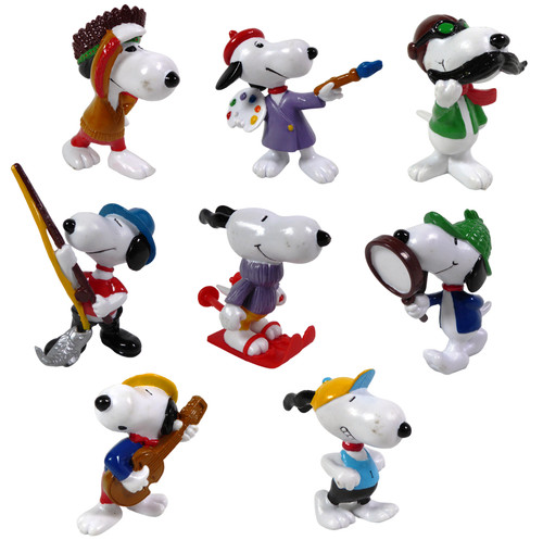 Lot figurines pvc snoopy - de,