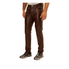 Pantalon en cuir de motard