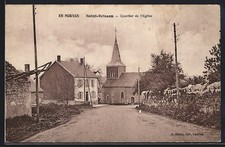 CPA Saint-Brisson, En Morvan, Quartier de l´Eglise 
