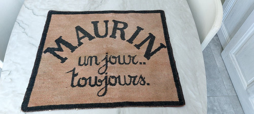 Ancien tapis jeux cartes - tapis,