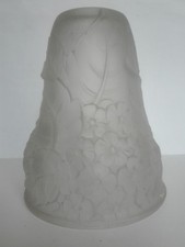 ancienne tulipe en verre decor