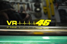  2 STICKERS FLUO VR 46  ROSSI