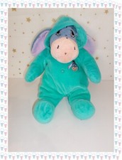 ⑬ - Doudou  Peluche Bourriquet  Pyjama Vert Foncé Capuche  Disney Nicotoy 32 cm