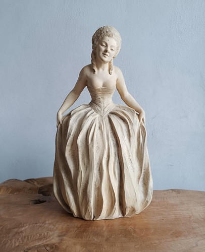 Sculpture femme plâtre - femme, en