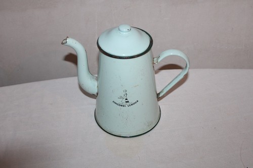 Ancienne cafetière émaillée - ancienne,