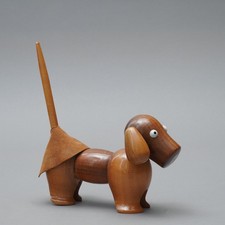 Vintage Teckel Figurine Teck 60s Chien Mid Siècle Design Bojesen-ära 1.101RAI