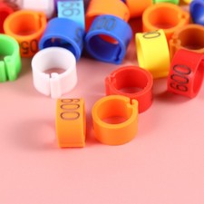  100 PCS Anneaux De Pied Doiseau En Plastique Bagues D'identification D'oiseaux