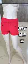 See U Soon Taille 36  Superbe short rouge femme polyester