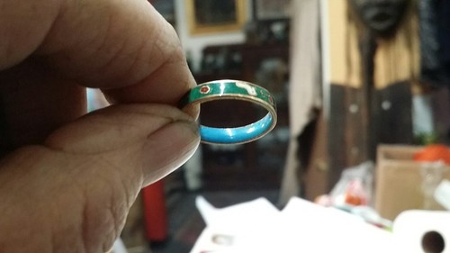 Gold dual inlaid enamel - dual,