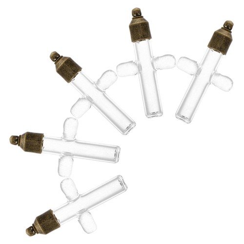 Pcs mini bouteilles verre - 5,