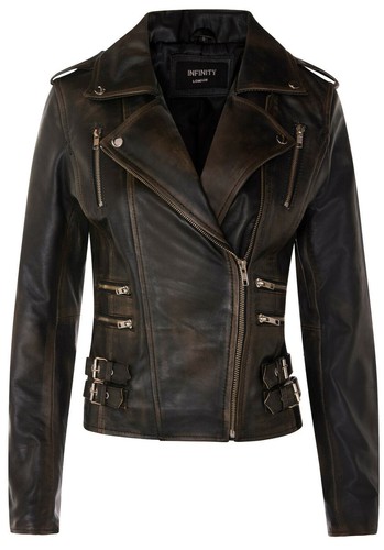 Femmes cuir veste motard - femmes,