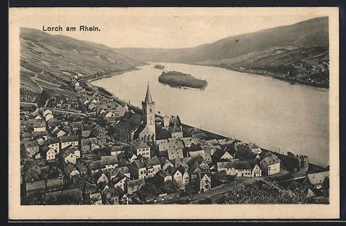 Carte postale lorch rhein - lorch,