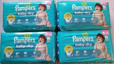 Lot 172 couches Pampers baby-dry taille 4 (9-14kg)
