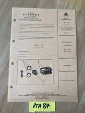 Citroën note technique 1975 C35 BF suppression bruit systéme anti-roulis arrière