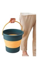 Seau Pliable, Seau en Plastique Pliable, Seau à Pied Portable TéLescopique,7584