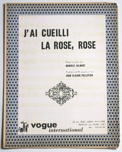 Partition vintage sheet - , music