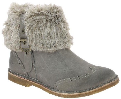 Kickers bottine crepon gris - kickers,