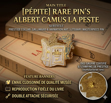 RARE Pin's Albert Camus "La
