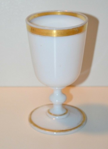 Verre calice opaline - calice,