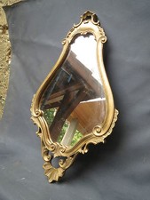 Miroir en résine imitation bois et platre sculpté imitation d'ancien