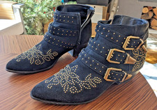 black boots topshop 39 gold