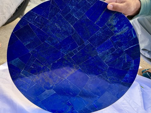 Blue marble round coffee - round,