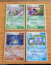 Lots 4 Cartes Ex Tempête de sable et EX Rouge Feu Vert Feuille en Français.