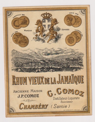 Ancienne étiquette alcool