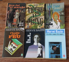 HERVE BAZIN - LOT DE 6 LIVRES - LE LIVRE DE POCHE - De 1965 à 1990 - TB ETAT